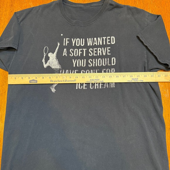 Funny Tennis Graphic T Shirt If You Wanted a Soft Serve Quote Tee Unisex - Picture 4 of 9